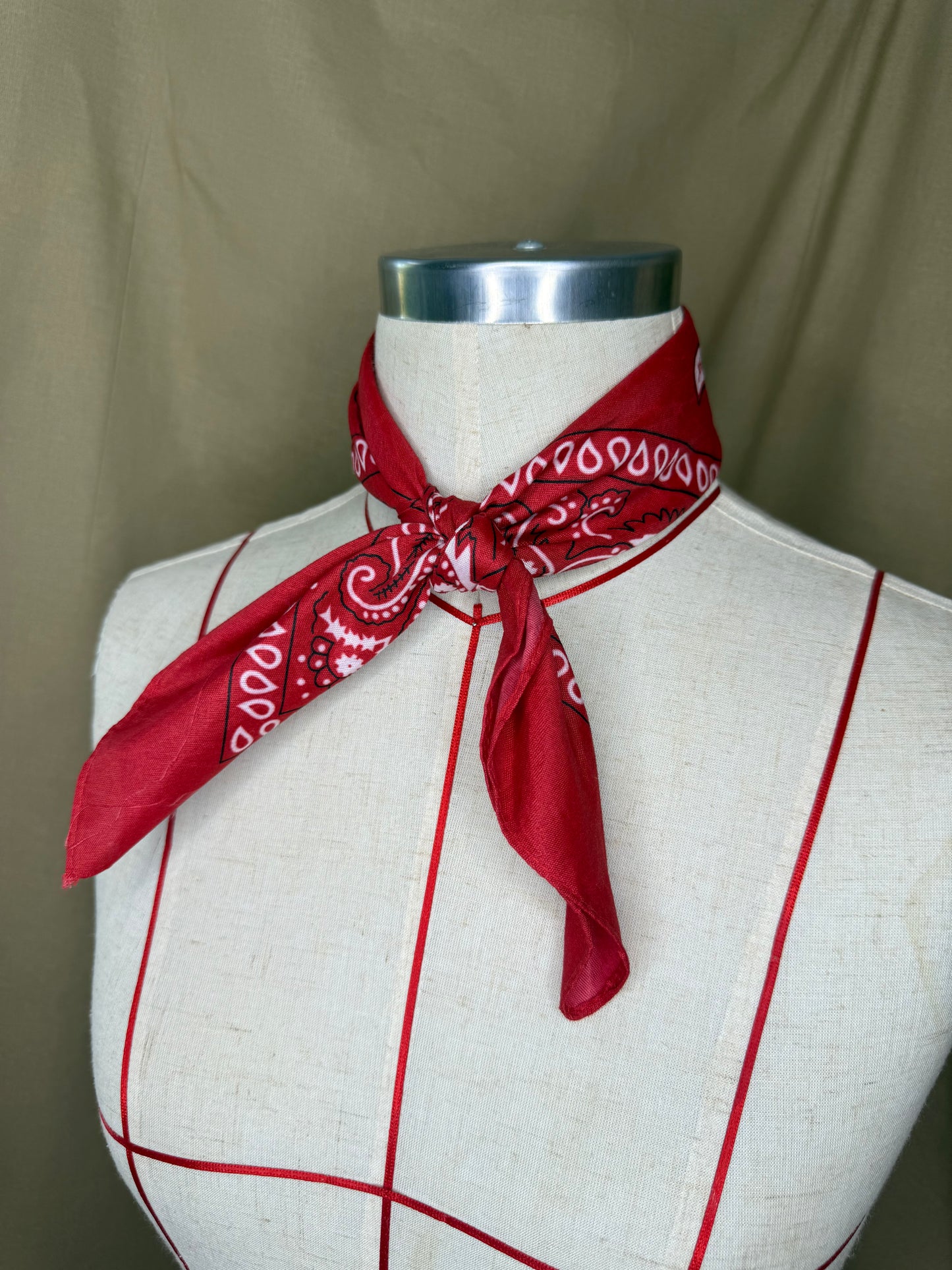 Red Western Bandana