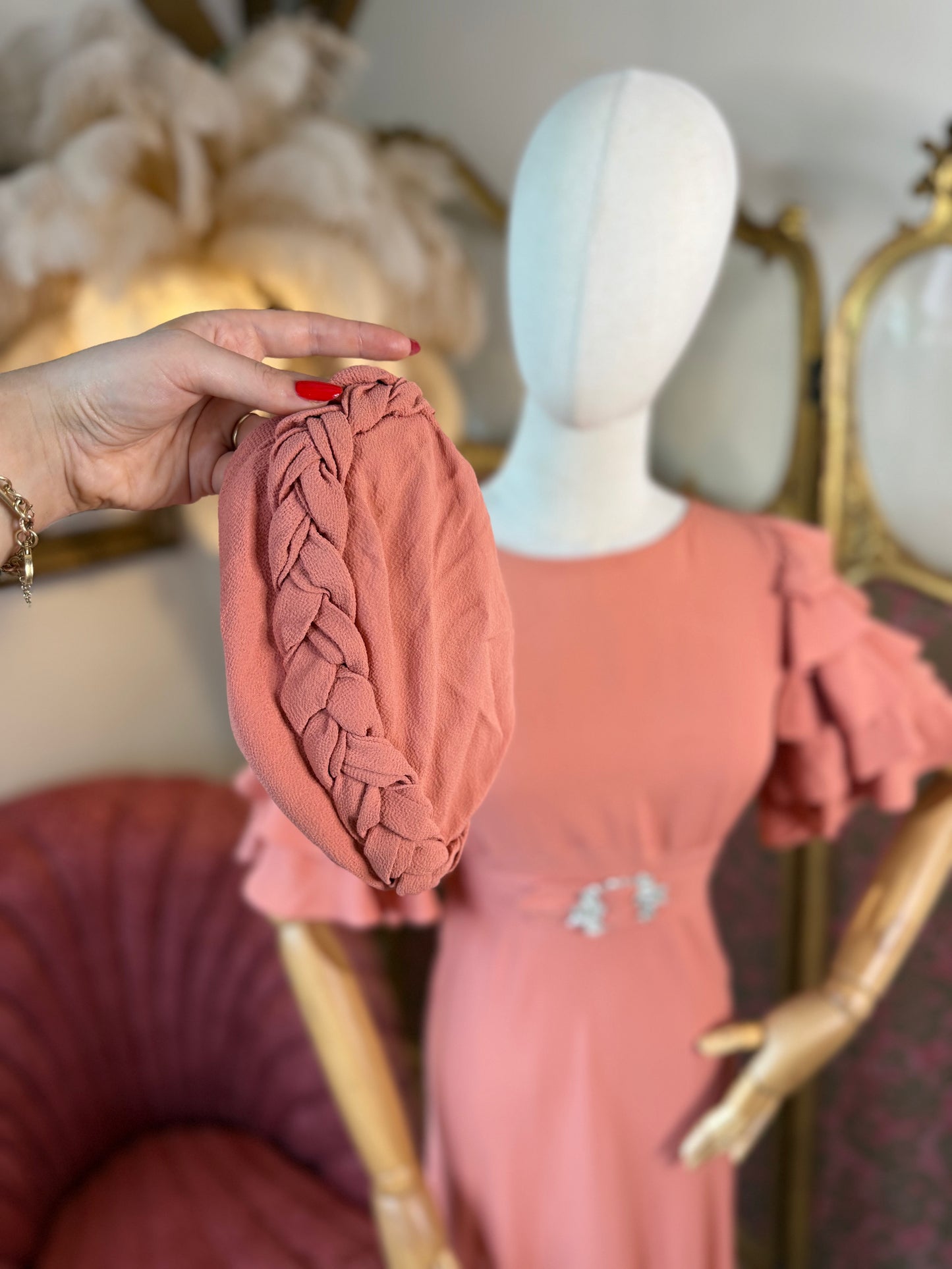 Livingston Brothers 3 Piece Peachy Pink Dress