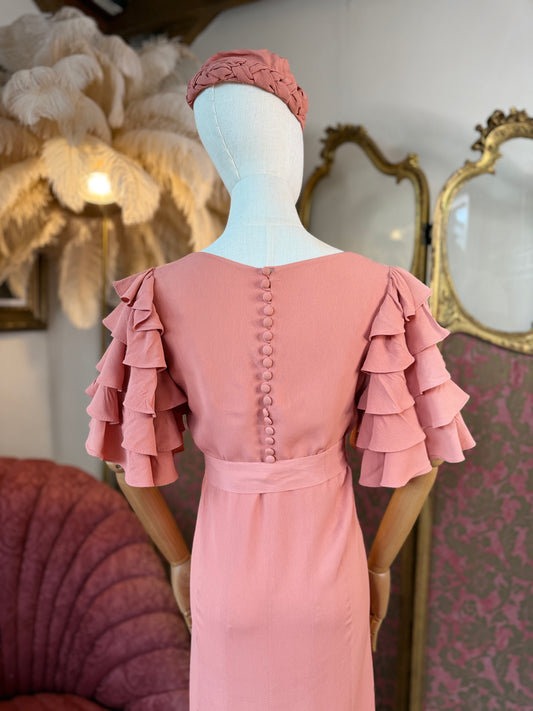Livingston Brothers 3 Piece Peachy Pink Dress