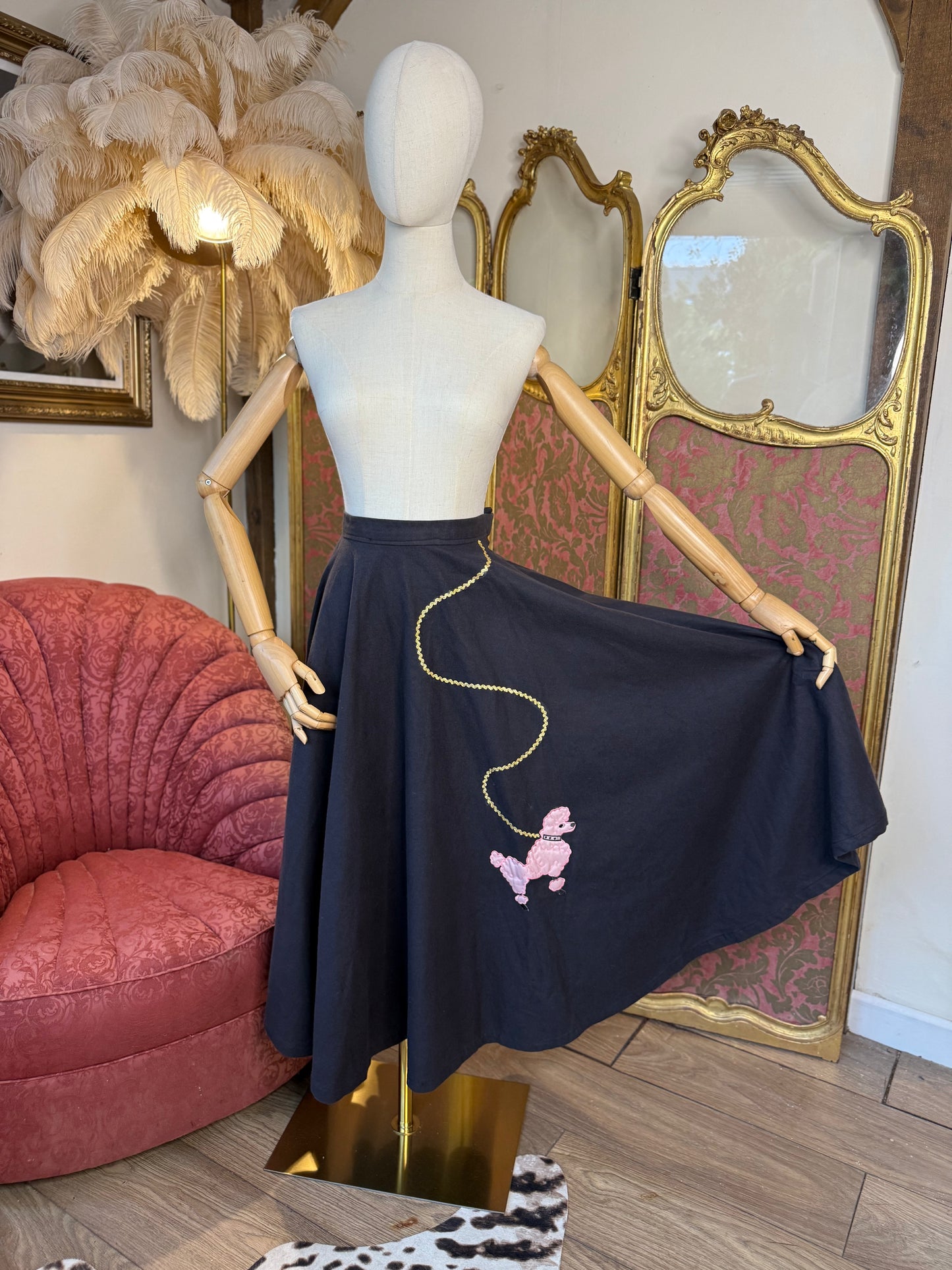 1950s Handmade Poodle Skirt