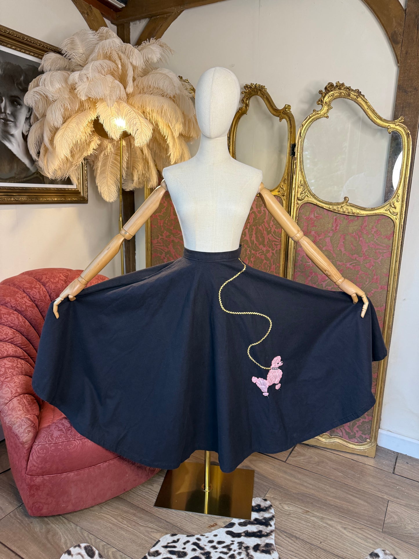 1950s Handmade Poodle Skirt