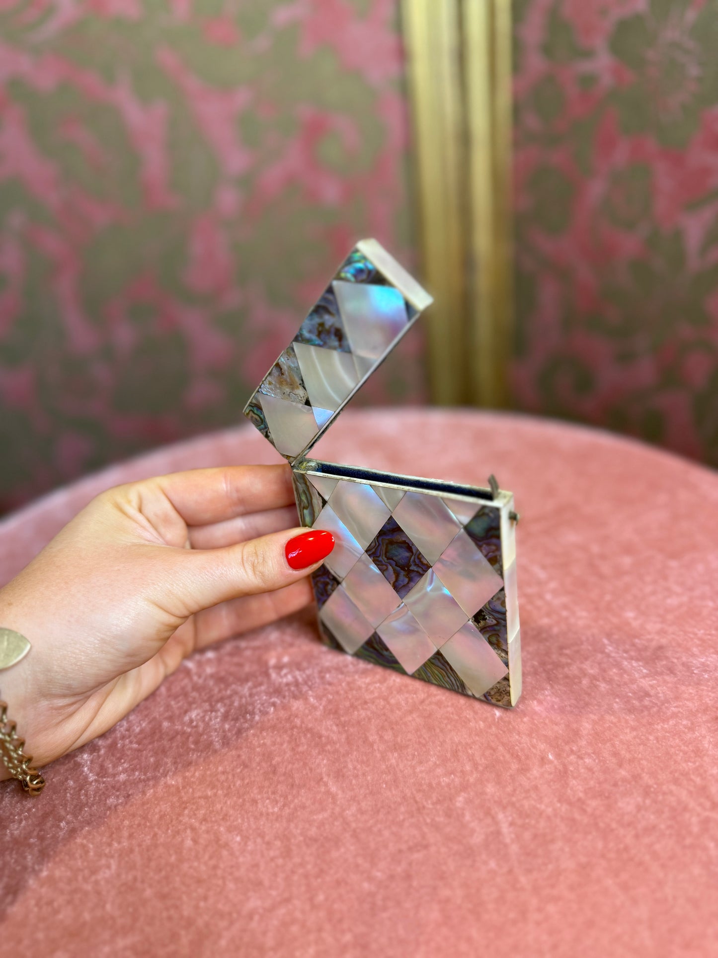 Victorian Mother of Pearl & Abalone Calling Card Case