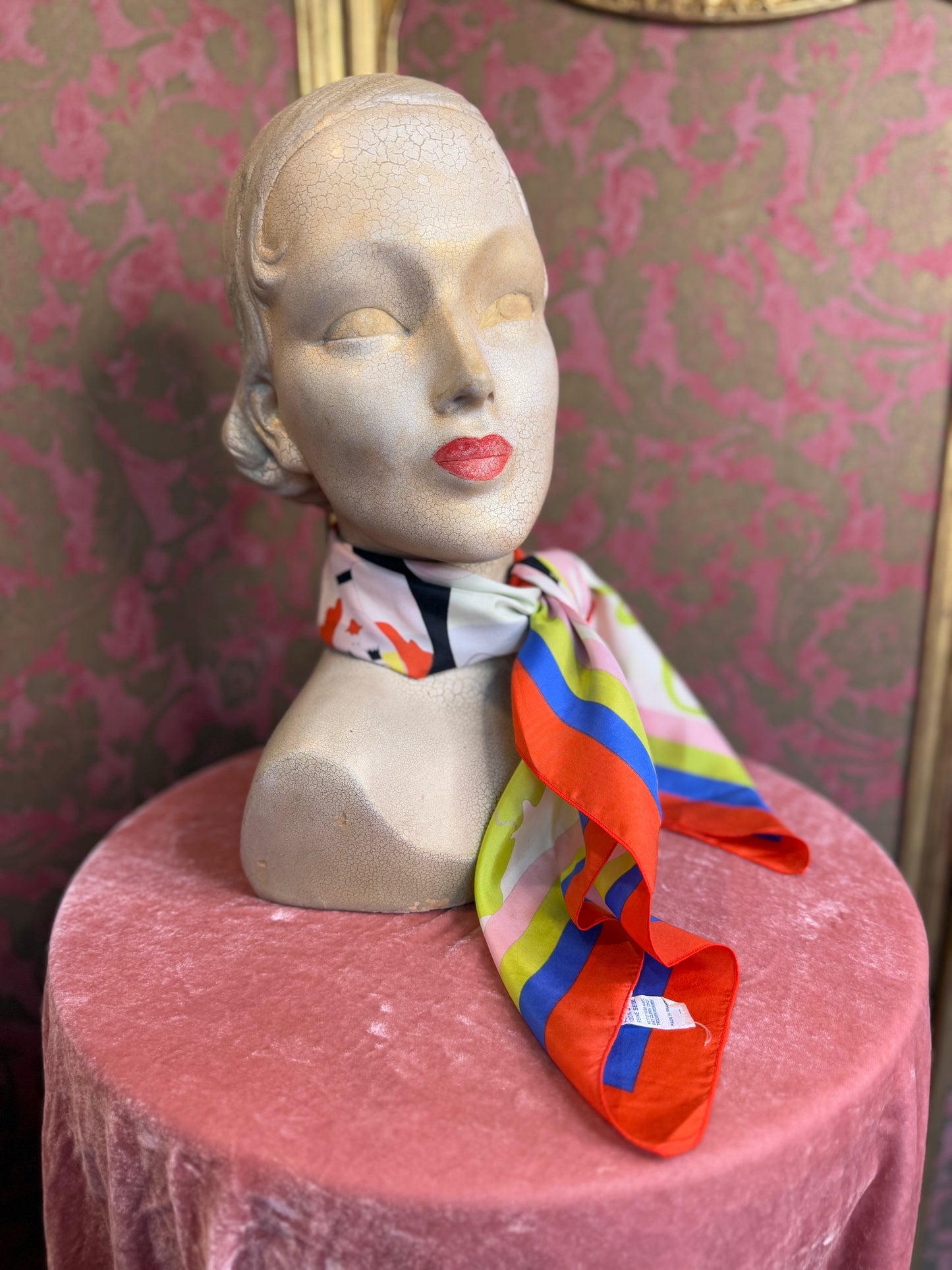 Vintage Silk Folies Scarf