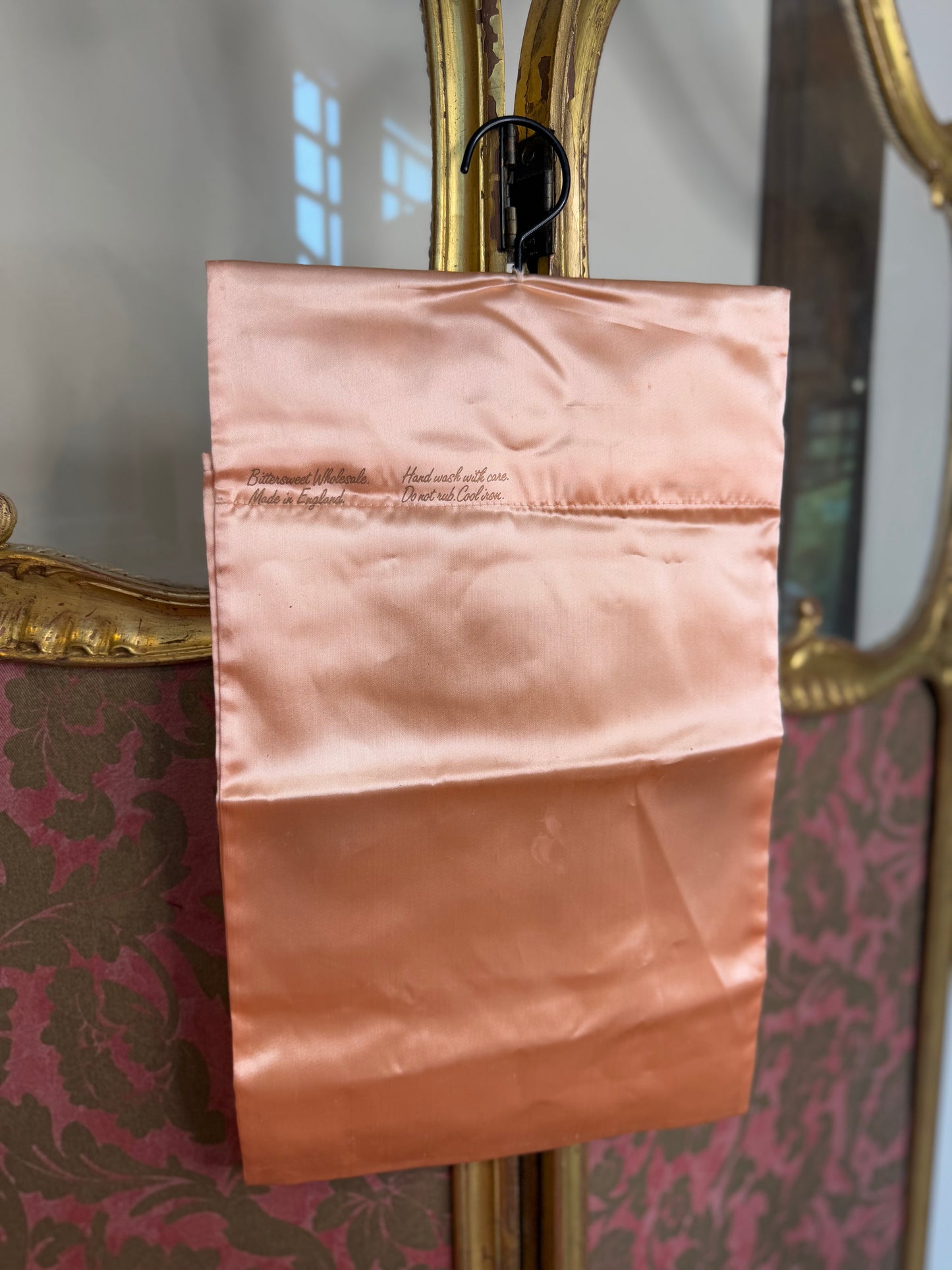 Rare 1950s Satin Lingerie Bag