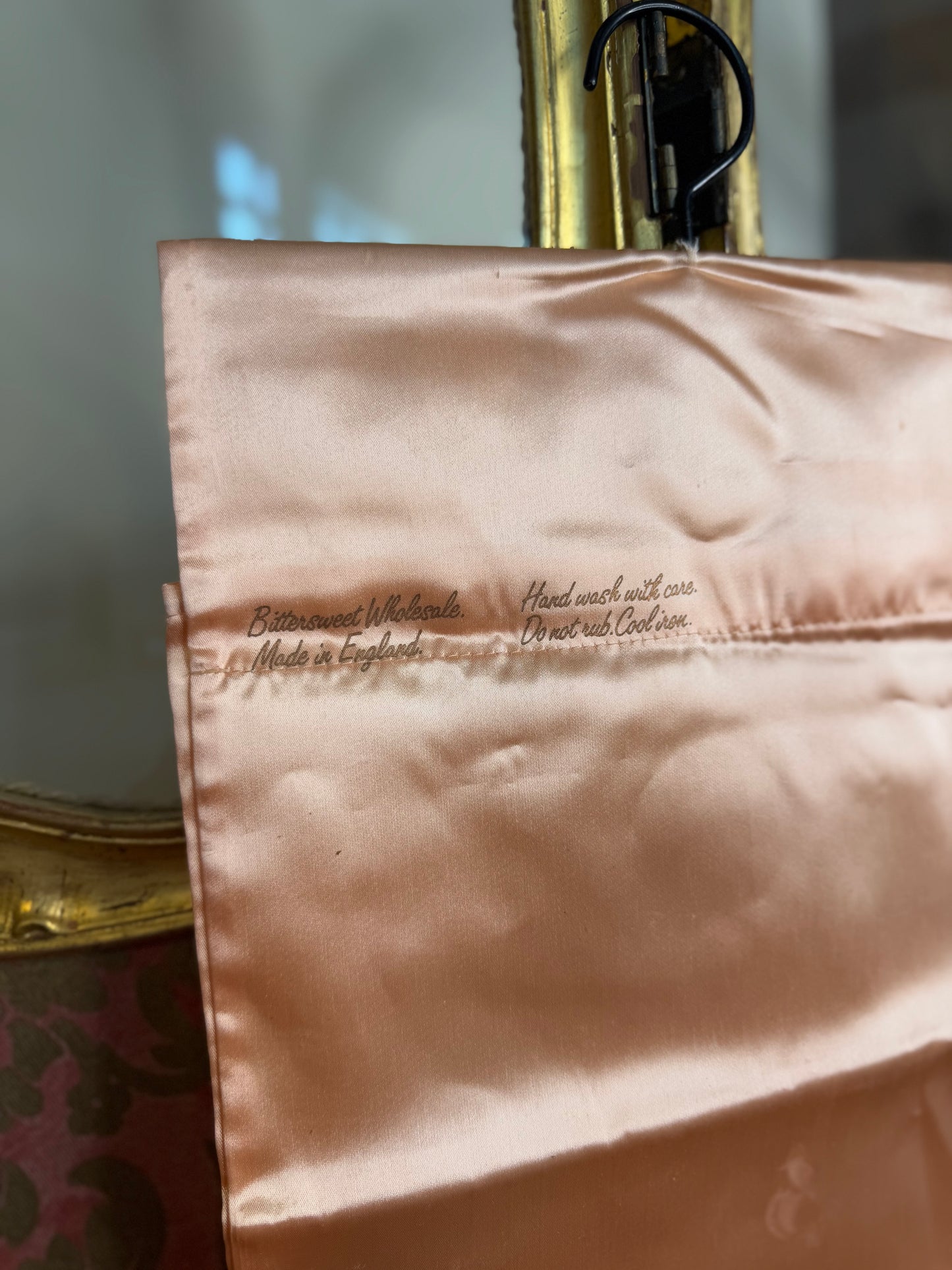 Rare 1950s Satin Lingerie Bag