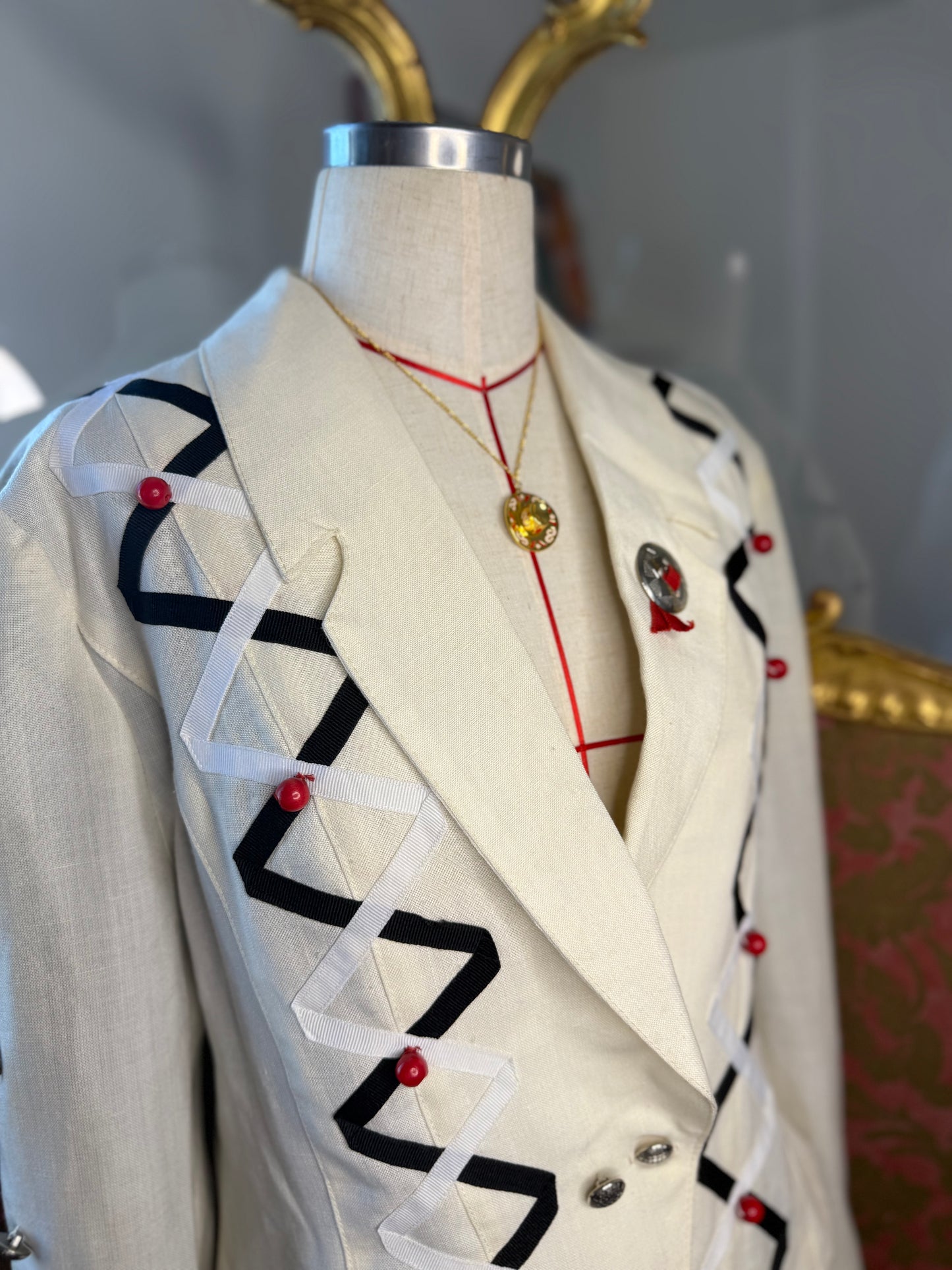 Wonderful French White Cowgirl Jacket