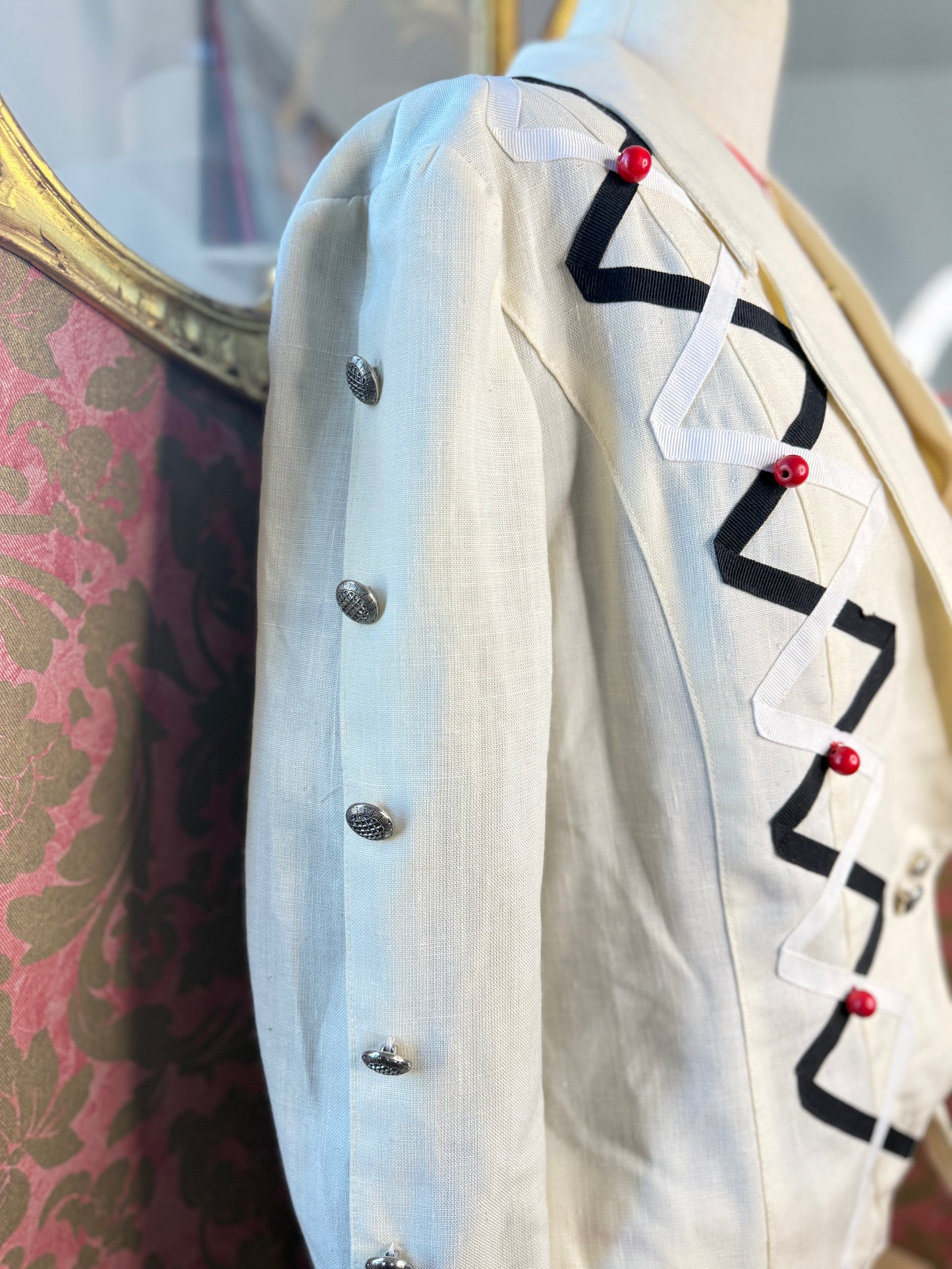 Wonderful French White Cowgirl Jacket