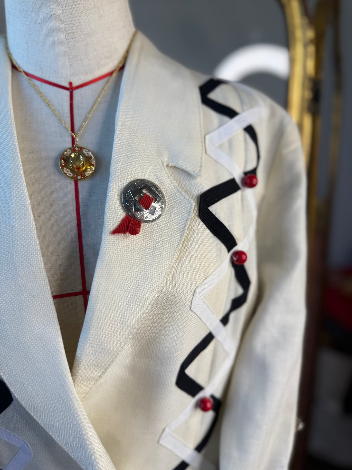 Wonderful French White Cowgirl Jacket