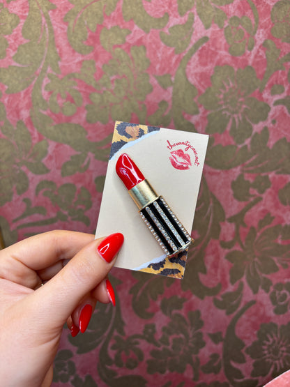 Lipstick Brooch