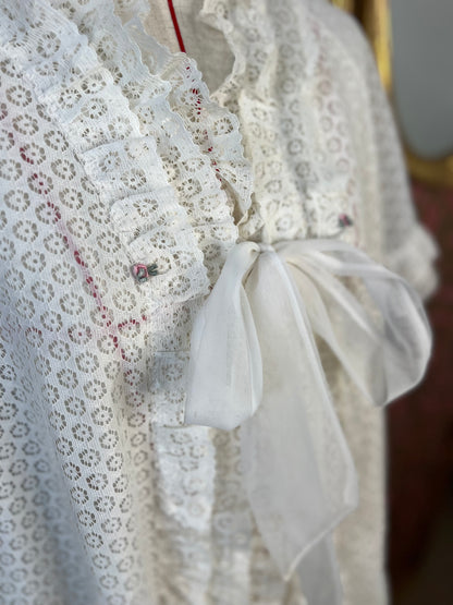 1950s Lace Bed Jacket