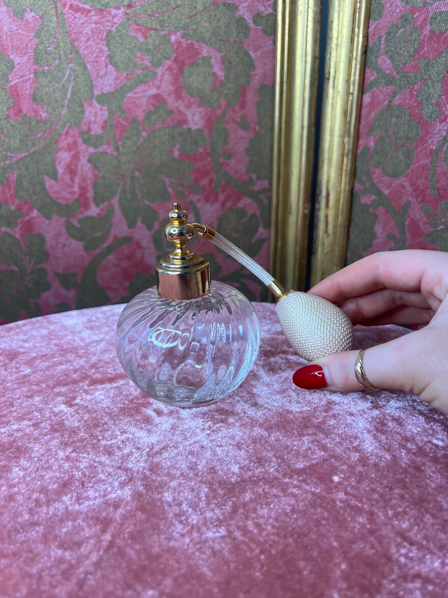 Vintage Glass Refillable Perfume Bottle