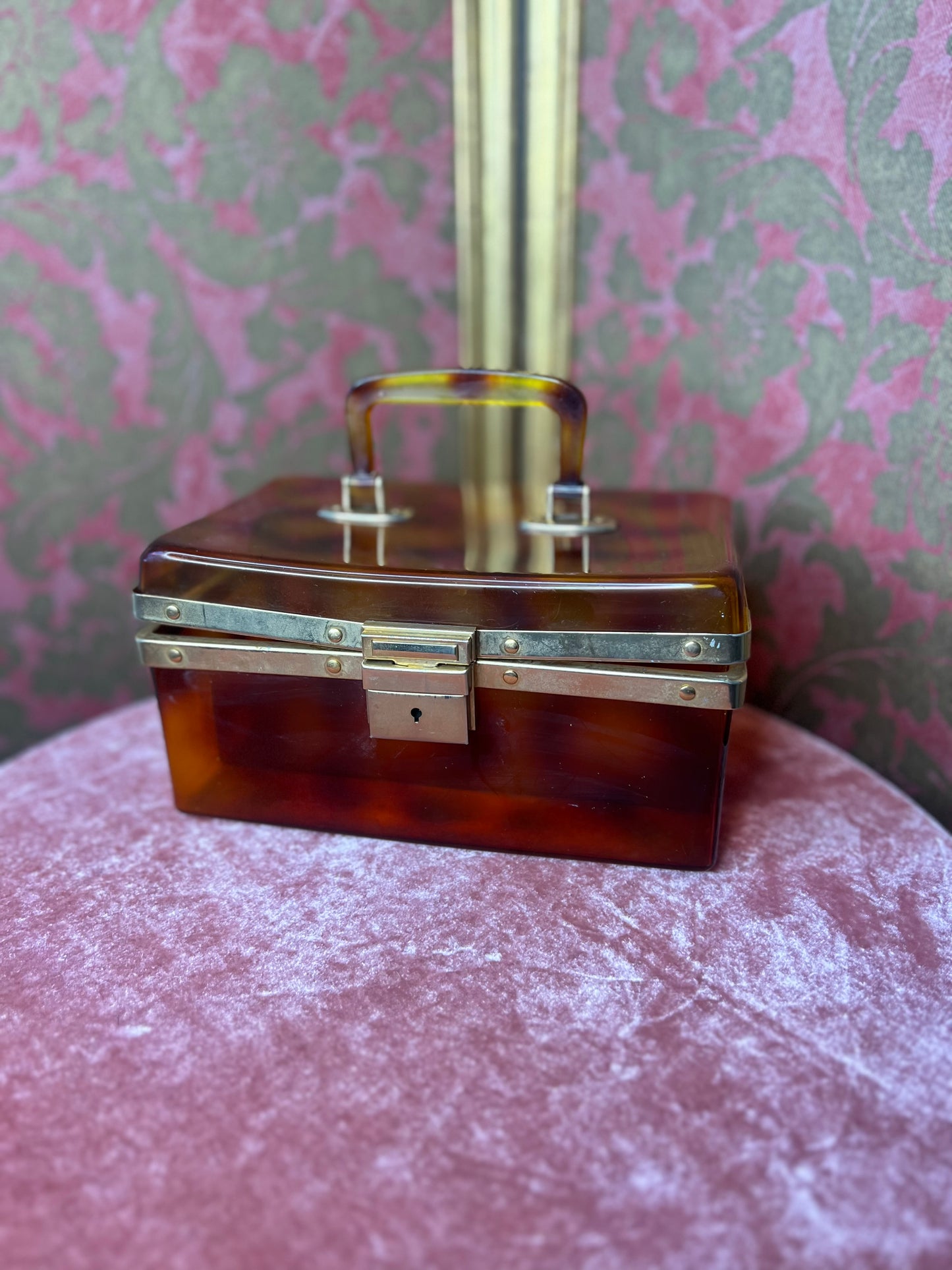 1950s Tortoiseshell Effect Vanity Case