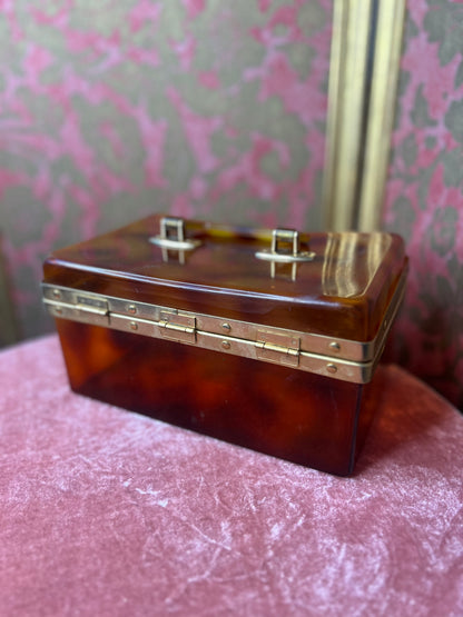 1950s Tortoiseshell Effect Vanity Case