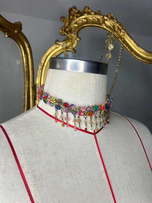 Vintage Floral Intricate Choker Necklace