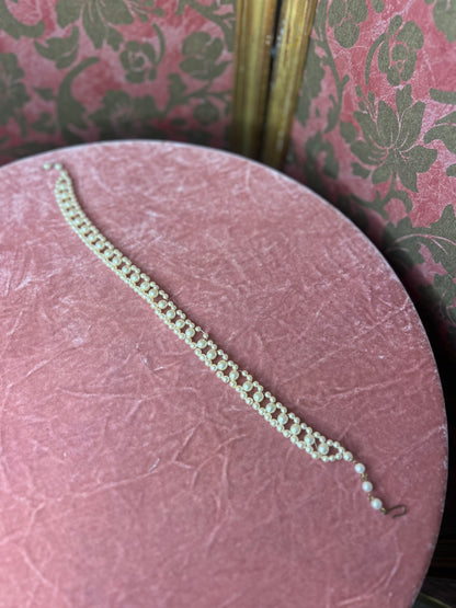 Antique Pearl Choker Necklace