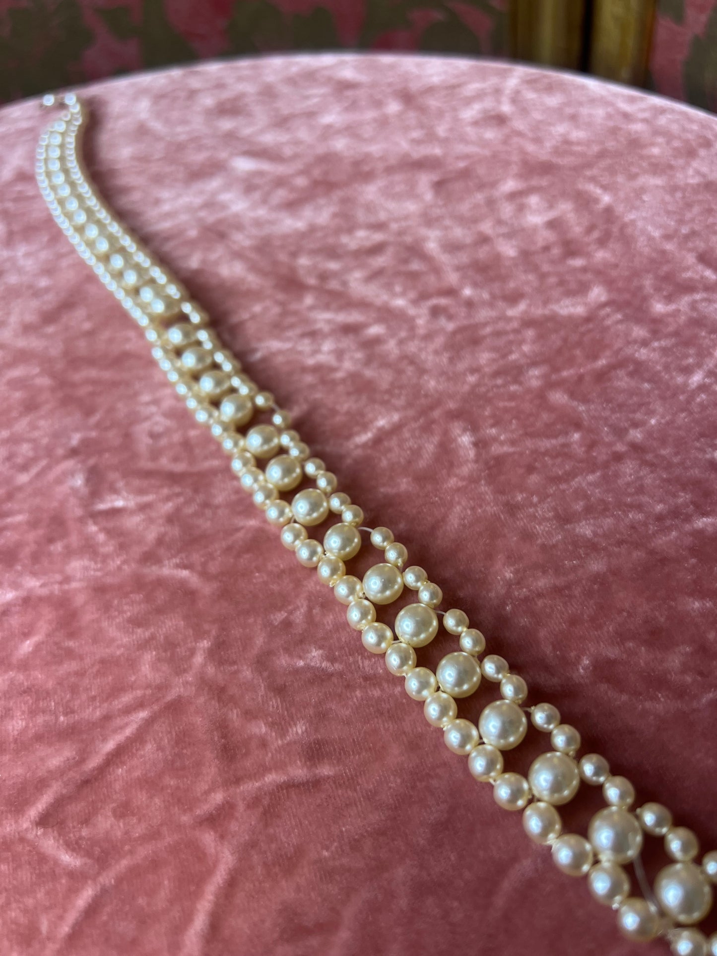 Antique Pearl Choker Necklace