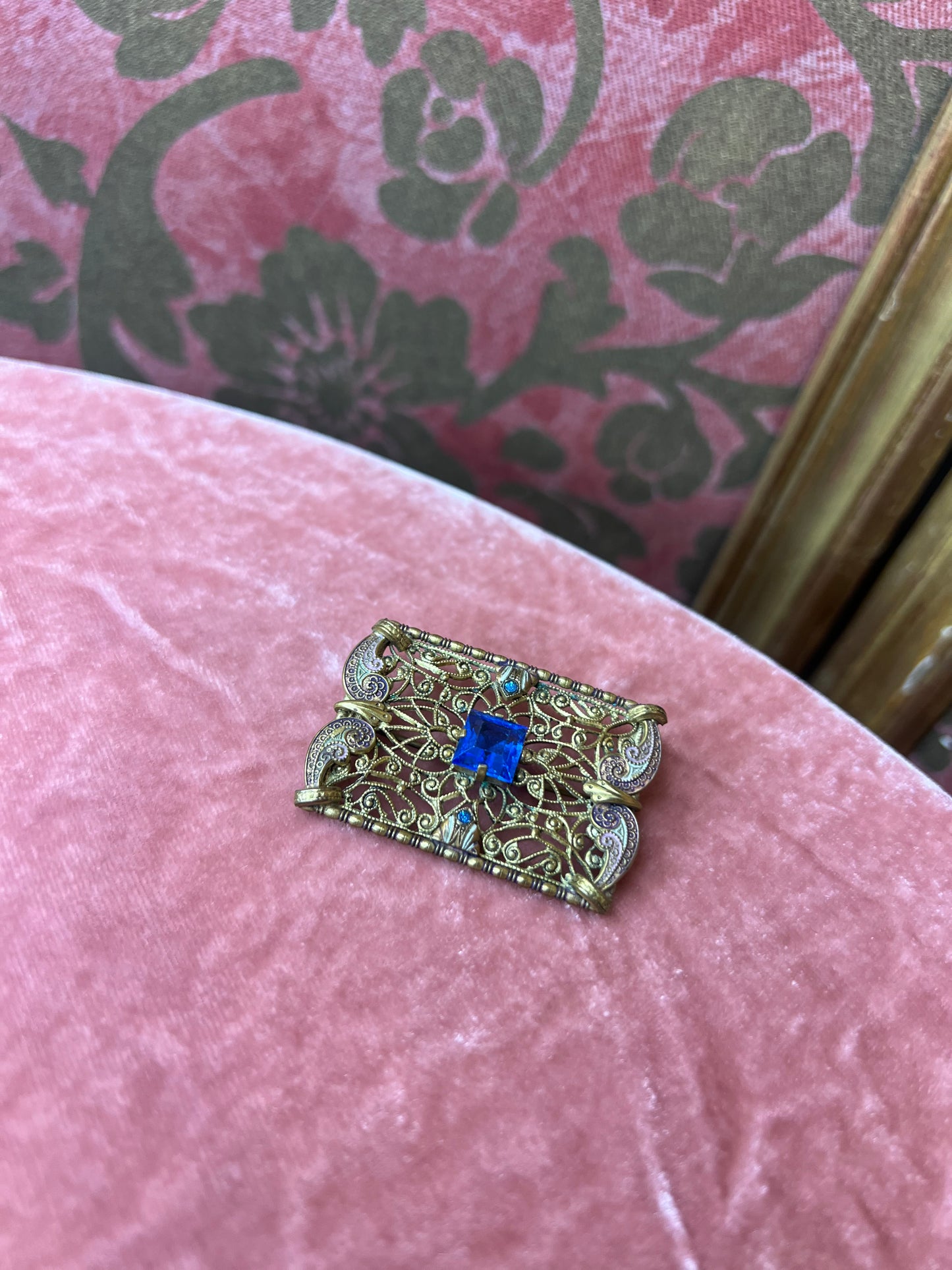 1920s Nouveau Filigree Brooch