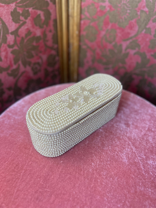 Vintage Pearl Jewellery Box