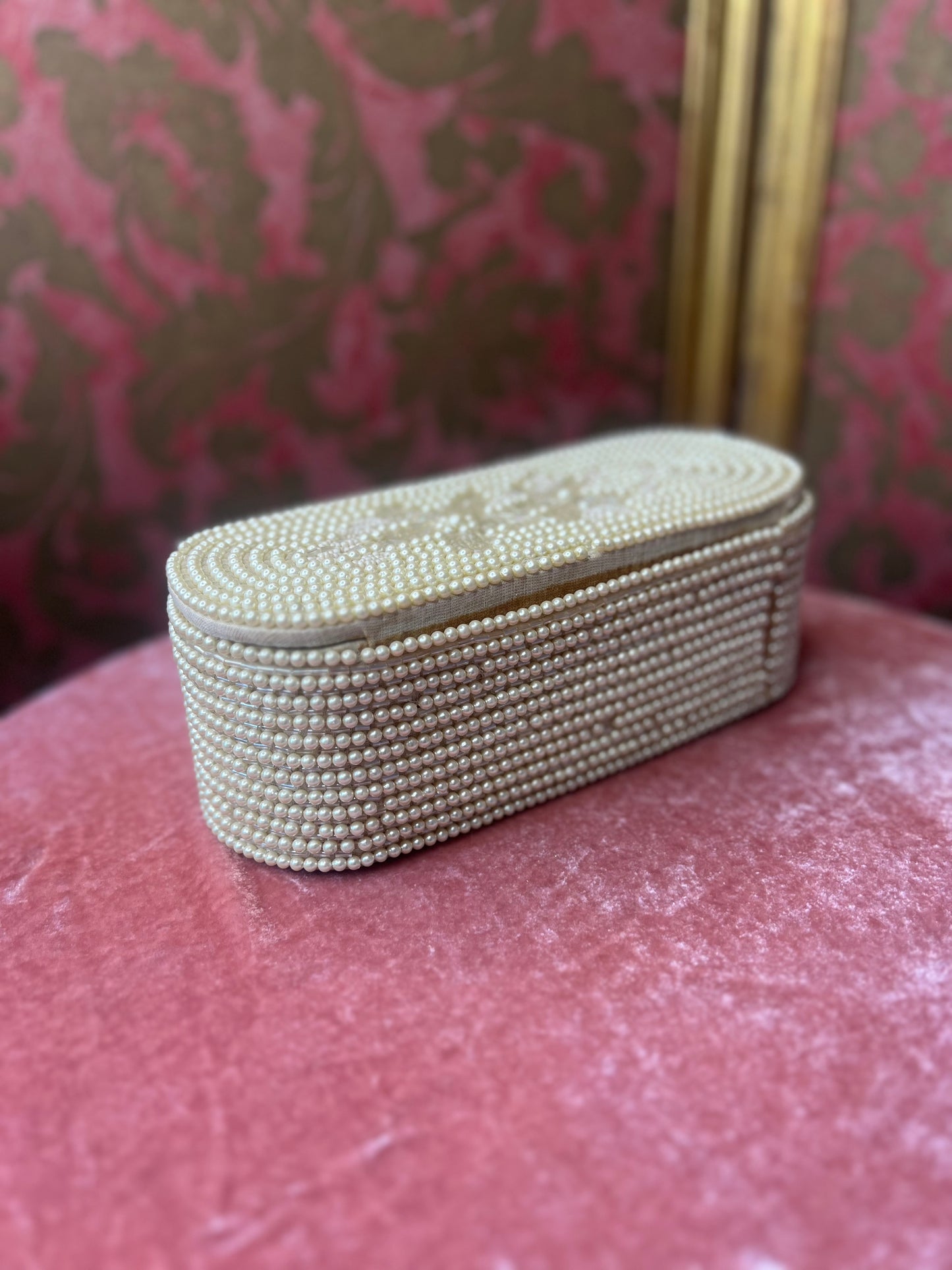 Vintage Pearl Jewellery Box