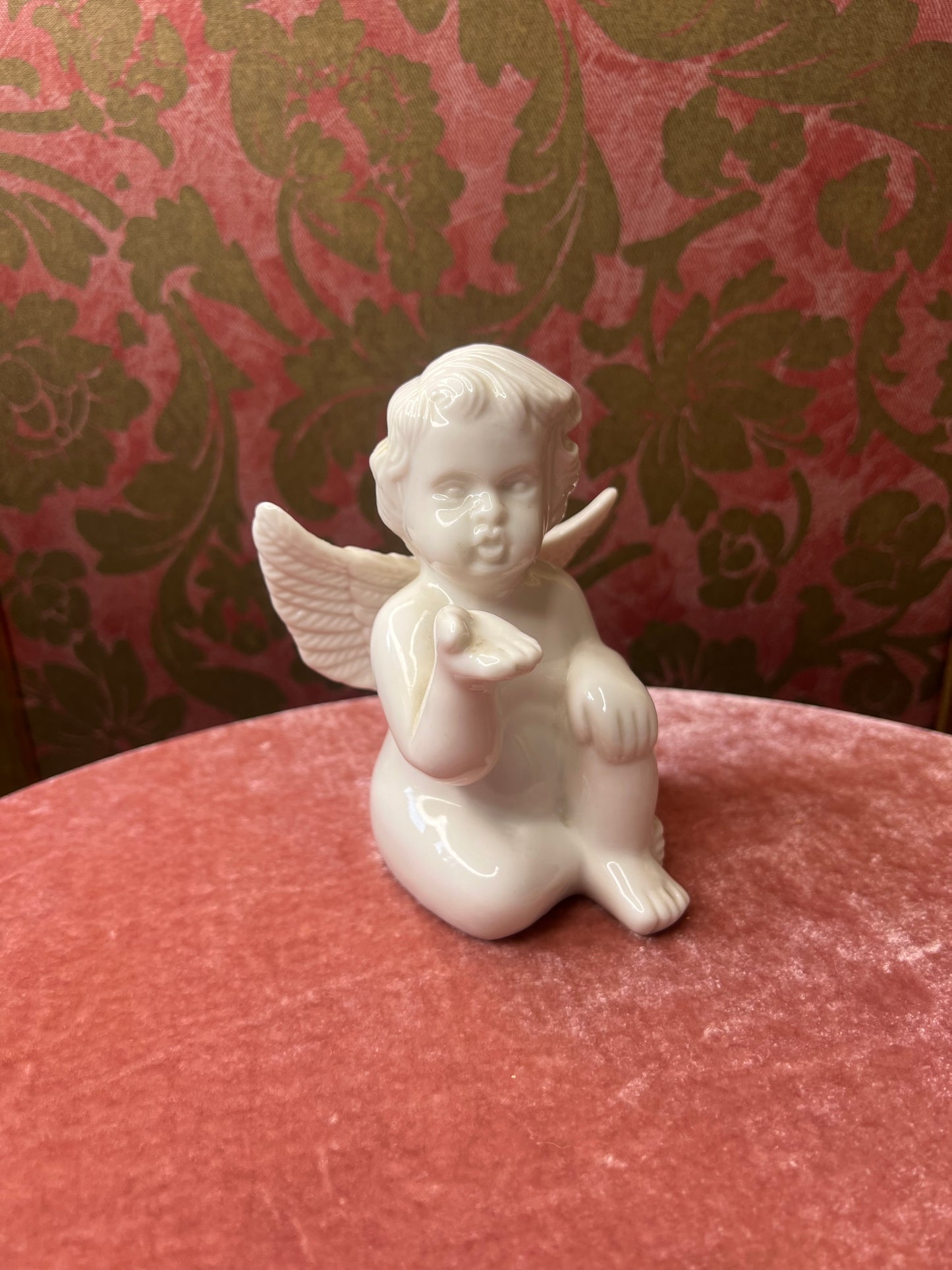 Sweet Ceramic Cherub Statue