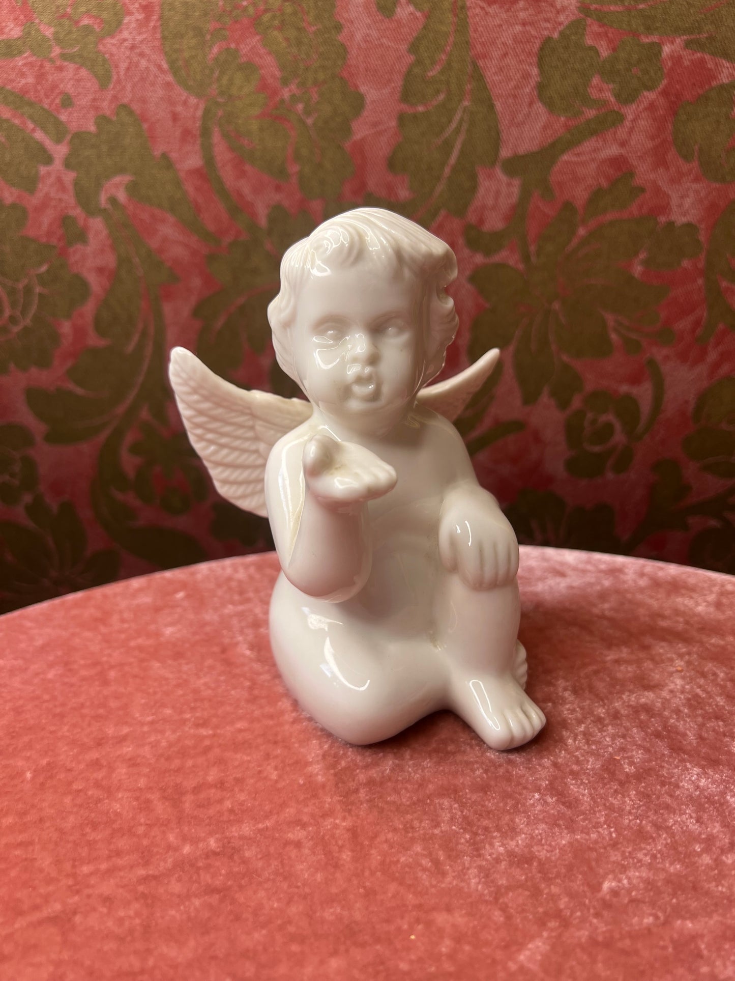 Sweet Ceramic Cherub Statue