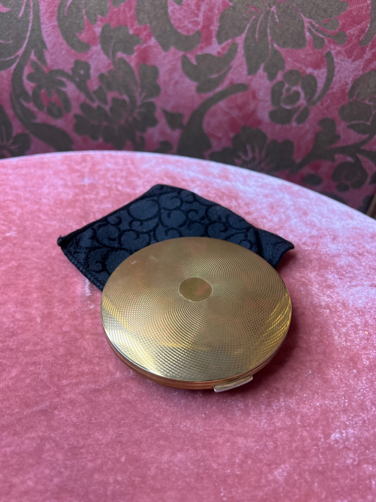 Heavy Brass Compact Mirror