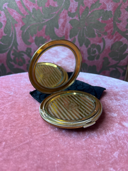 Heavy Brass Compact Mirror