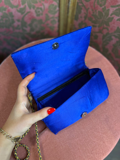 1950's Style Zardozi Velvet Evening Bag