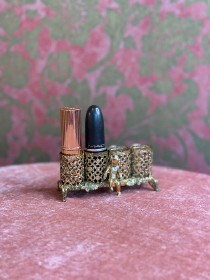 Vintage Hollywood Regency Cherub Lipstick Holder