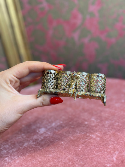 Vintage Hollywood Regency Cherub Lipstick Holder