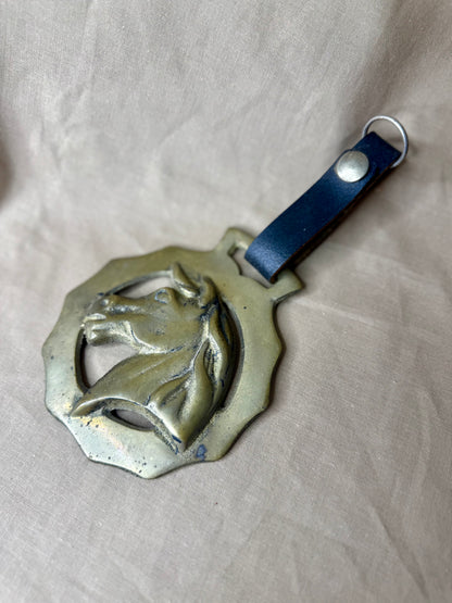 Antique Horse Brass Wall Hanging