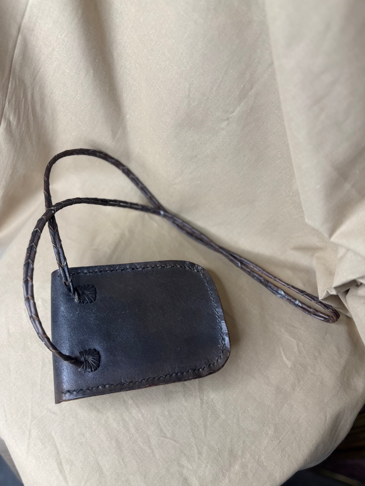 Vintage Leather Saddle Bag