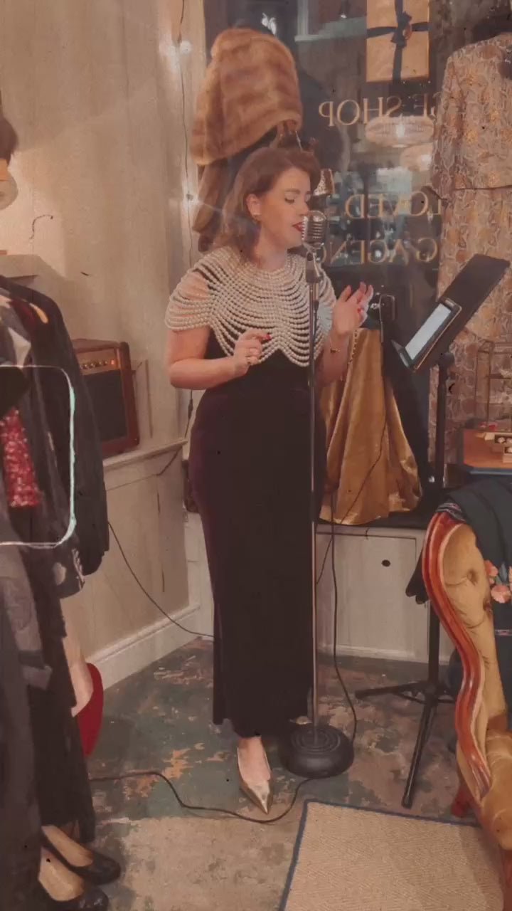 Load video: Here&#39;s a taster of Ellie singing at a vintage shop opening...